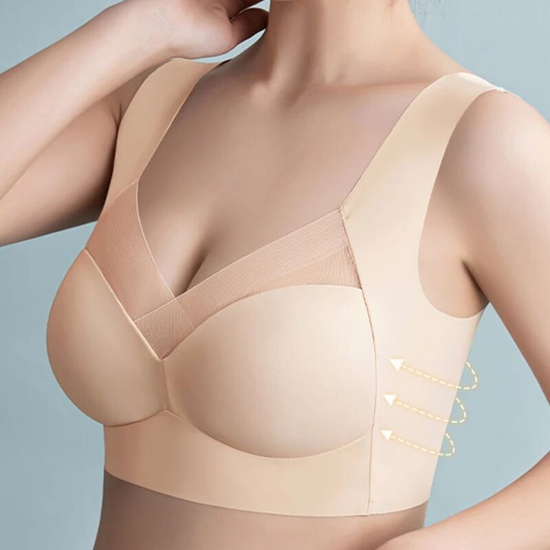 Everyday women's lingerie: seamless comfort bra, soft & wireless for smooth support. Ideal for daily wear.