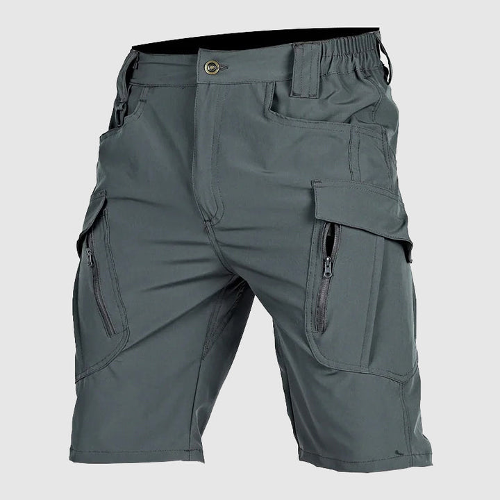Men's durable tactical shorts, multi-pocket, perfect for hiking, camping & casual comfort.