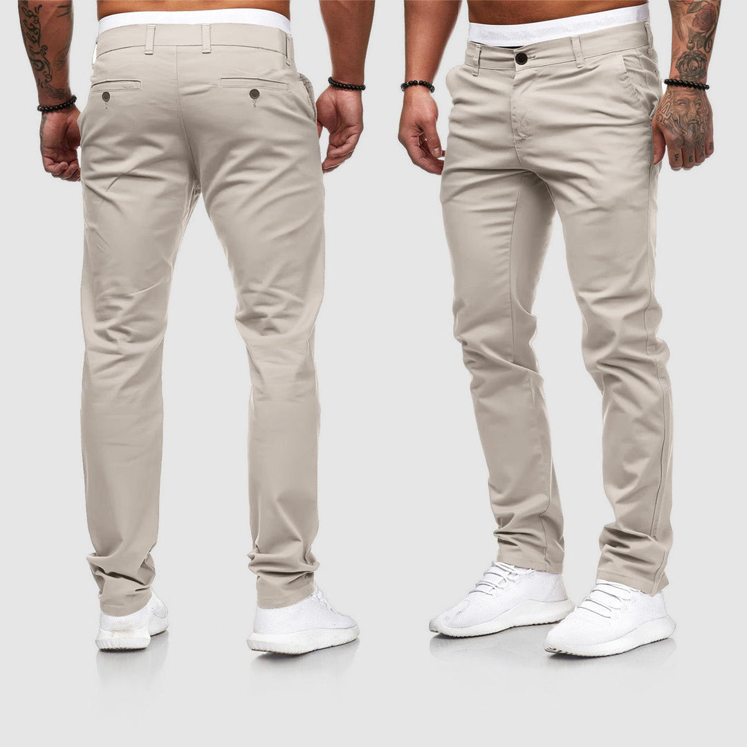 Men's Casual Slim Fit Straight Leg Pants for Everyday Style