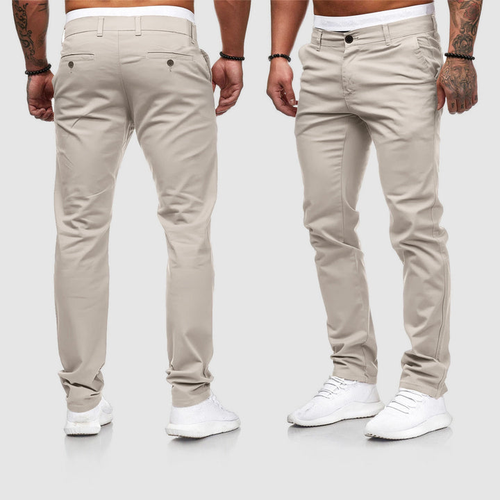 Men's Casual Slim Fit Straight Leg Pants for Everyday Style