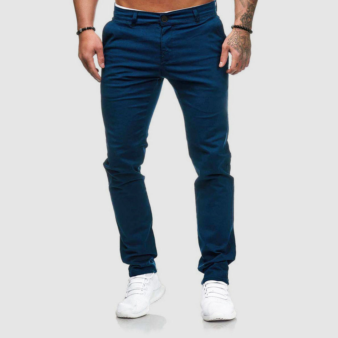 Men's Casual Slim Fit Straight Leg Pants for Everyday Style