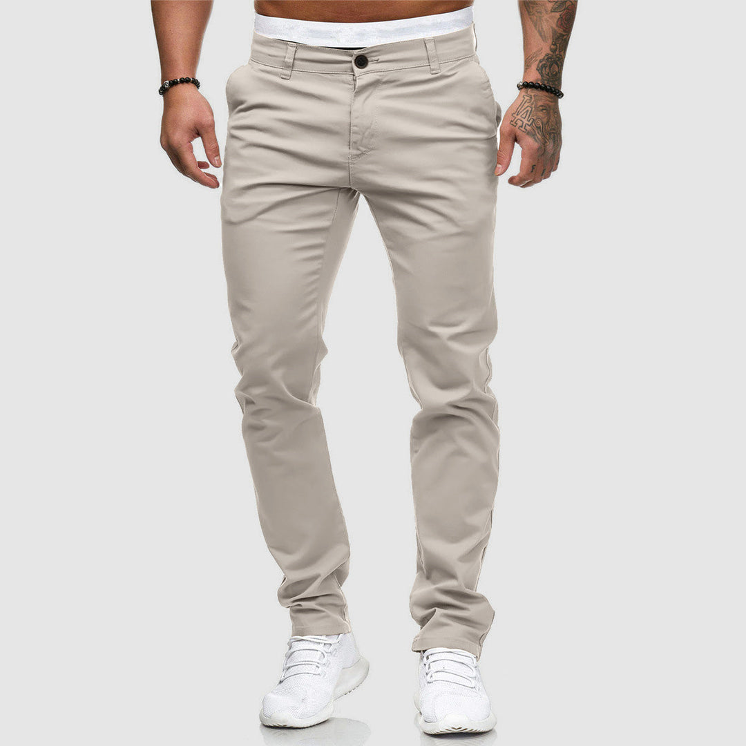 Men's Casual Slim Fit Straight Leg Pants for Everyday Style