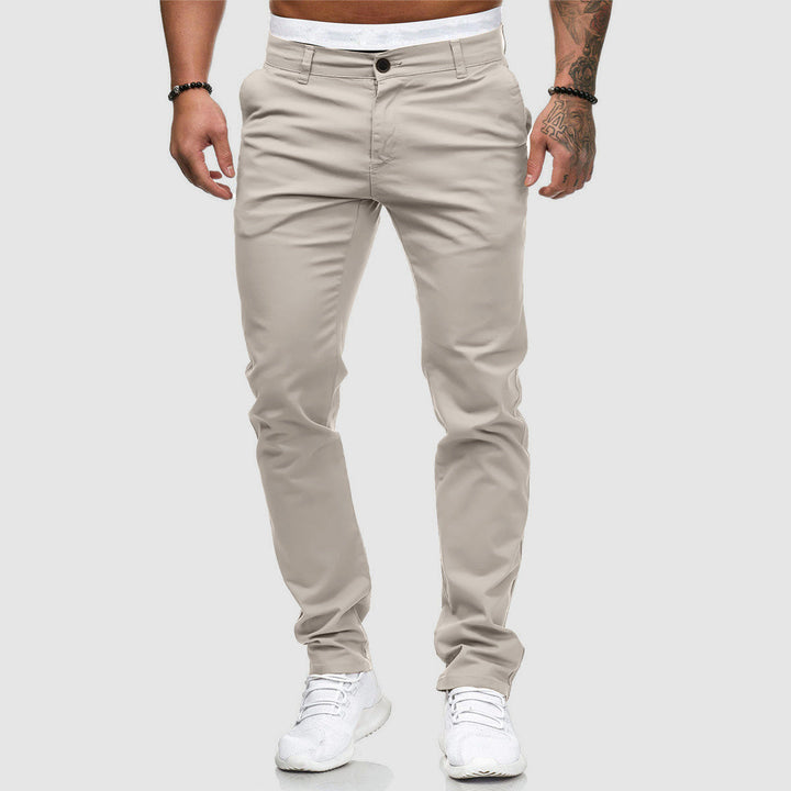 Men's Casual Slim Fit Straight Leg Pants for Everyday Style