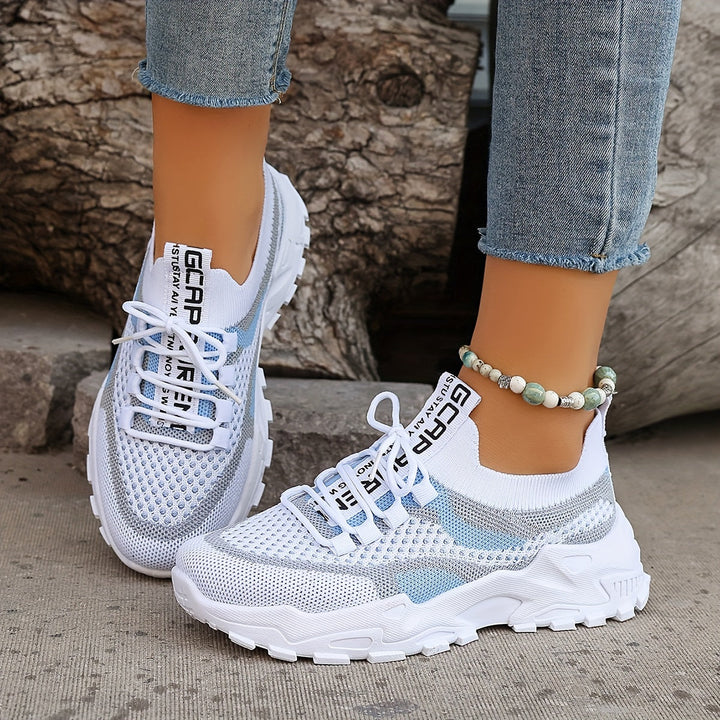 Orthopedic friendly women's sneakers with strong arch support, providing foot pain relief & comfort for walking.