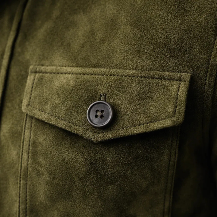 Men's classic pocket jacket, essential outerwear. Smart casual style with a timeless, versatile look.
