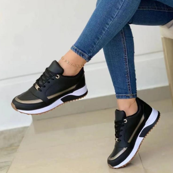 Women's comfortable orthopedic shoes with arch support for daily wear, providing pain relief & foot support.