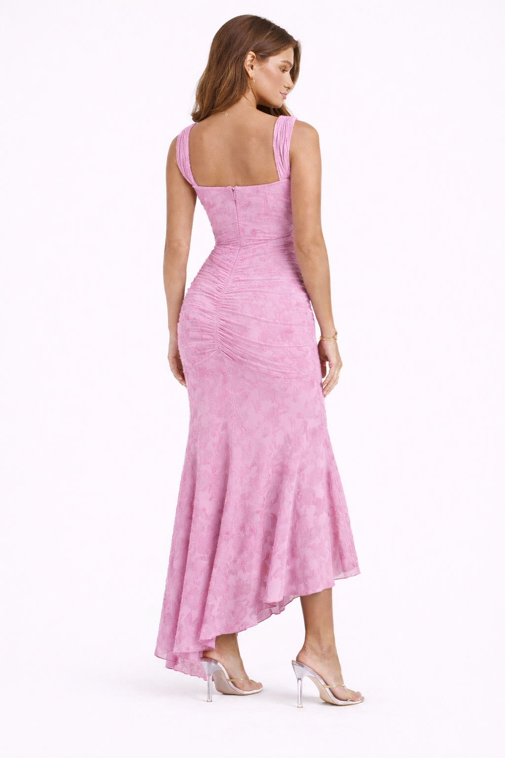 Timeless women's cowl neck midi slip dress. Elegant & flattering for spring/summer parties and evening wear.