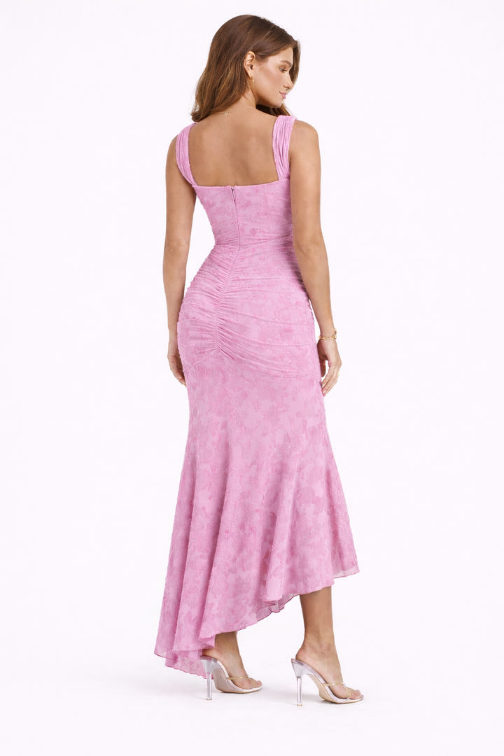 Timeless women's cowl neck midi slip dress. Elegant & flattering for spring/summer parties and evening wear.