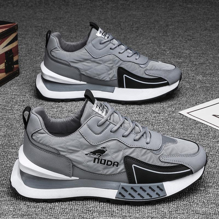 Comfortable men's chunky platform lace-up sneakers, combining trendy design with elevated casual footwear.