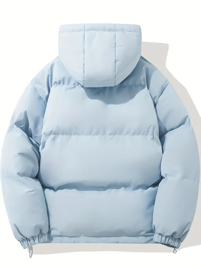Men's classic warm hooded jacket, a versatile wardrobe staple for all seasons.