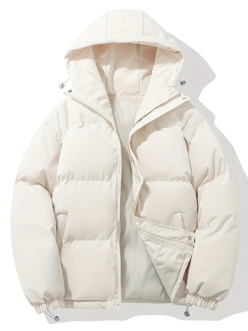 Comfortable men's classic hooded jacket, offering effortless style for everyday wear.