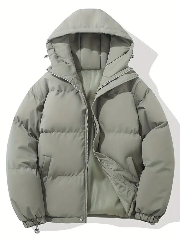Versatile men's classic hooded jacket, ideal for casual and outdoor warmth & style.
