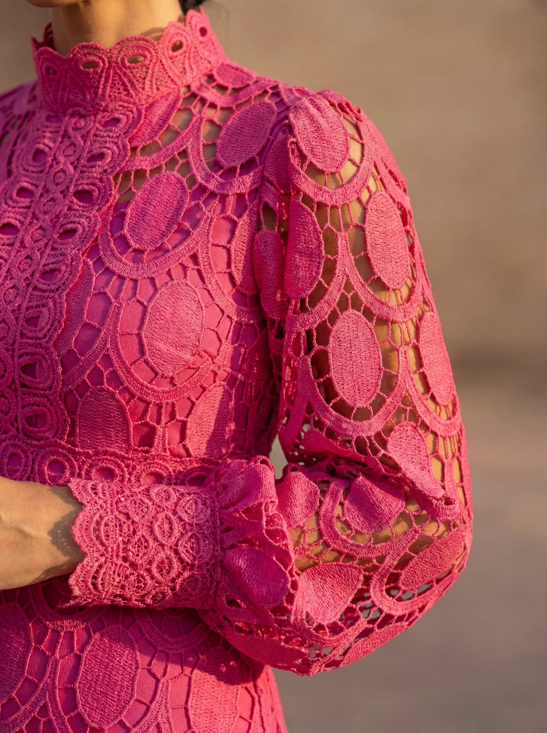 Elegant women's long sleeve midi dress, perfect for spring formals, parties & evening events.