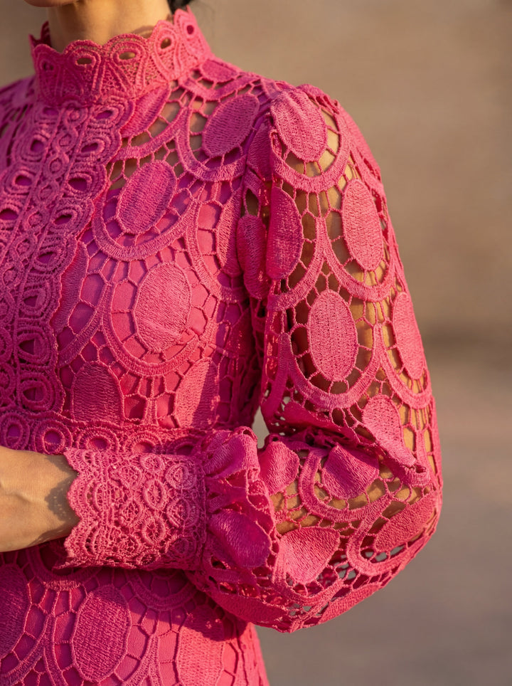 Elegant women's long sleeve midi dress, perfect for spring formals, parties & evening events.