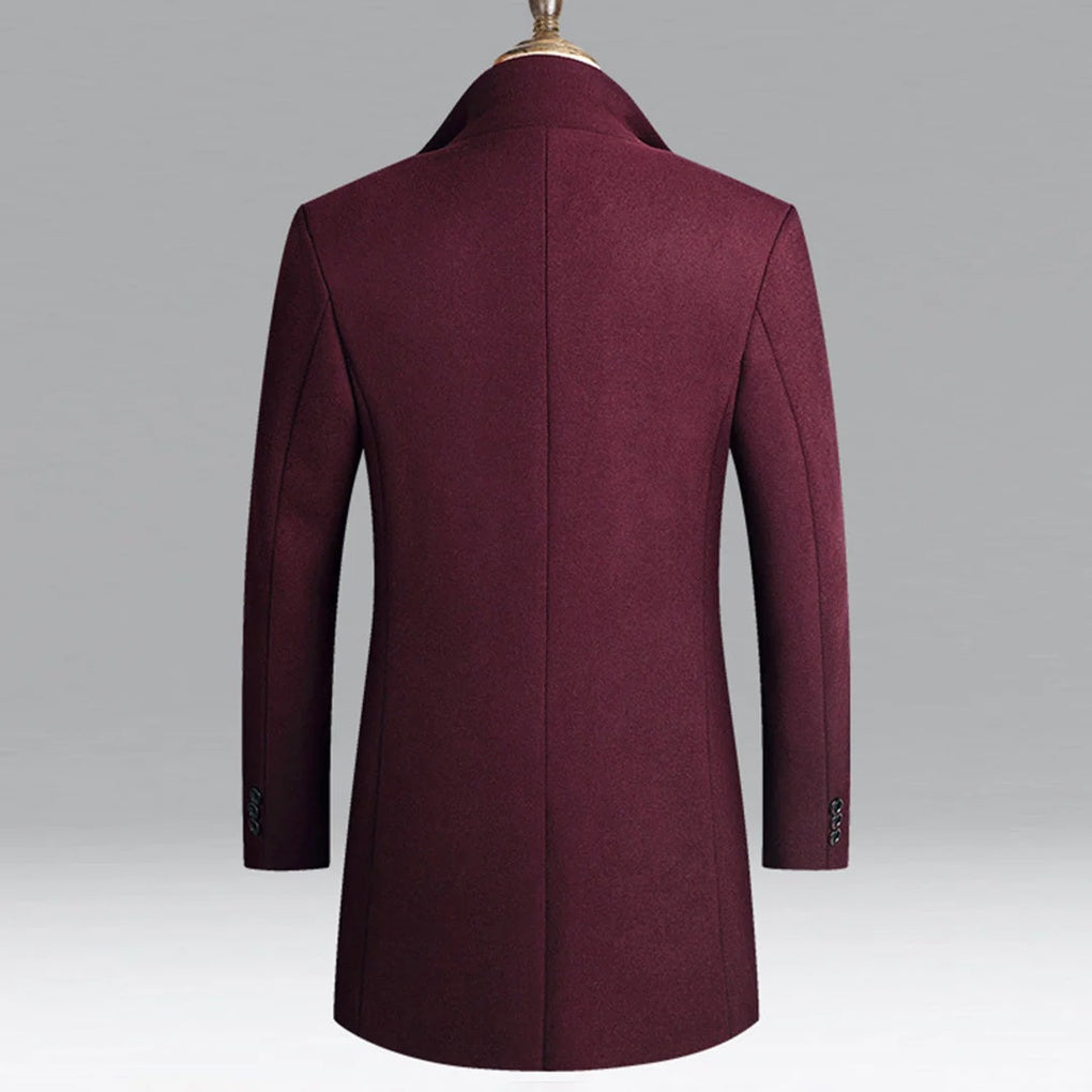 Timeless men's classic formal coat. Elegant tailored outerwear, perfect for office, business & special occasions.