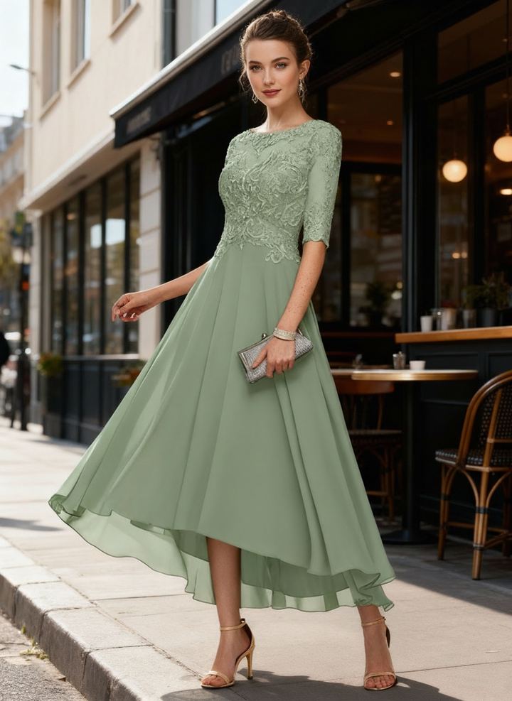Elegant women's maxi evening dress for formal events or wedding guests.