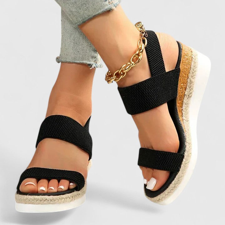 Stylish slip-on women's sandals, orthopaedic design for foot care, maximum comfort & pain relief.