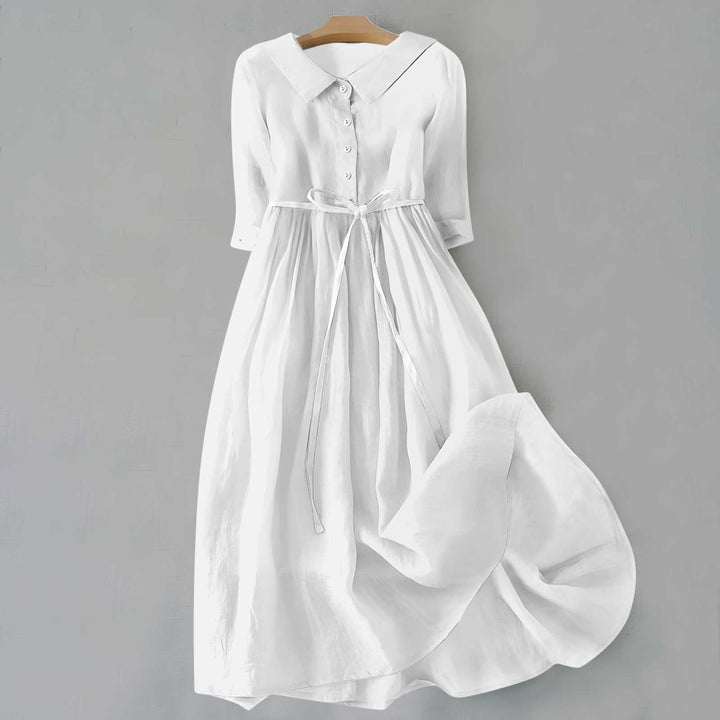 Elegant women's summer maxi dress with a flattering relaxed fit, ideal for casual and resort fashion.