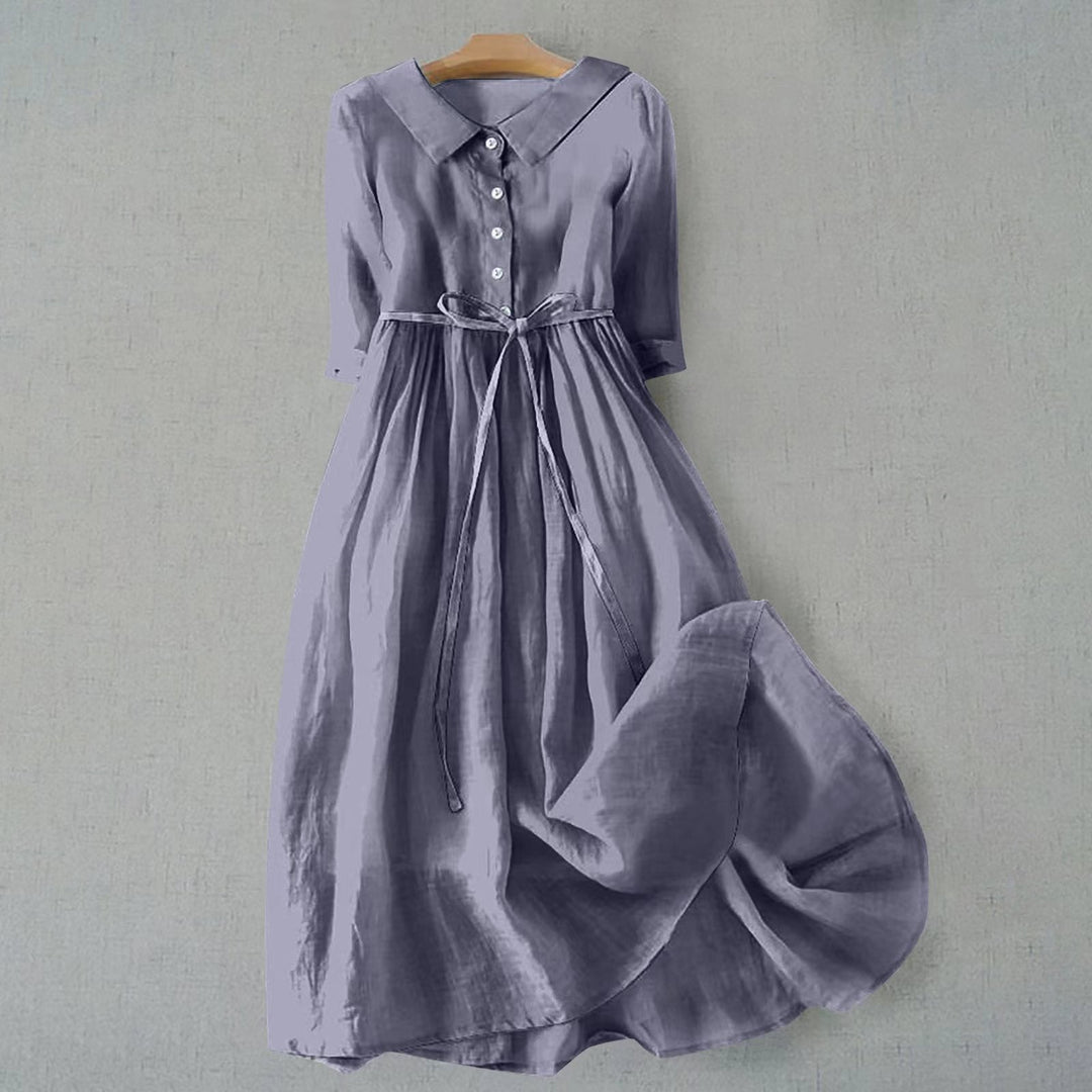 Relaxed fit women's maxi dress, offering flattering comfort for versatile casual summer fashion and resort wear.
