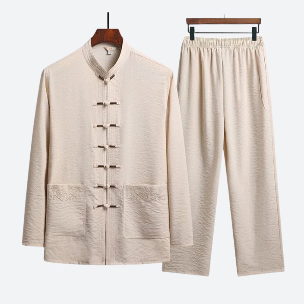 Modern women's two-piece eastern outfit set. Features a chic design with a comfortable, relaxed fit for versatile wear.