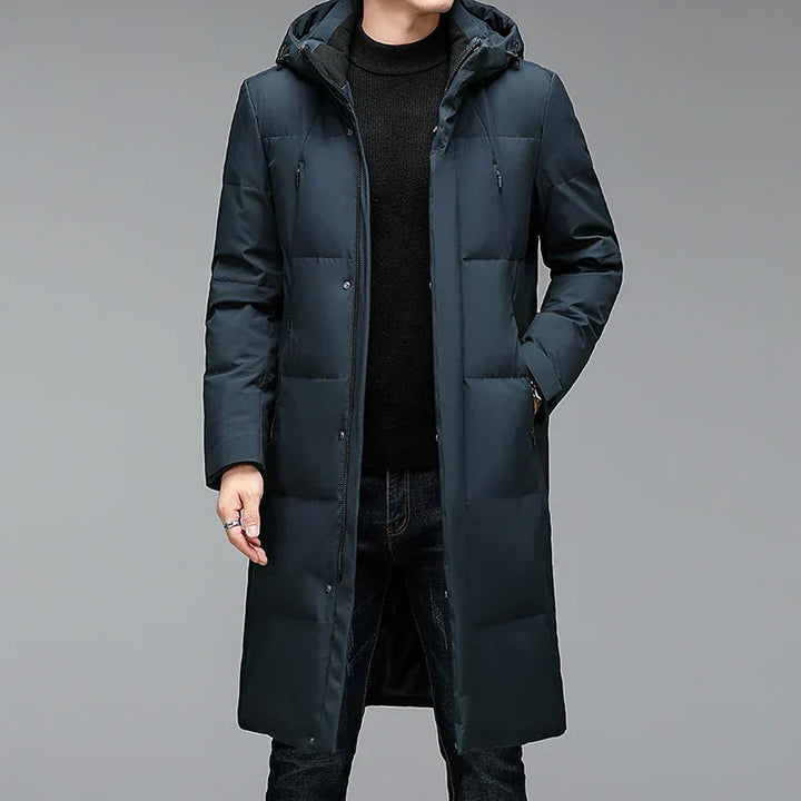 Durable men's winter parka, stylish & insulated. Waterproof, breathable outerwear for ultimate cold weather comfort.