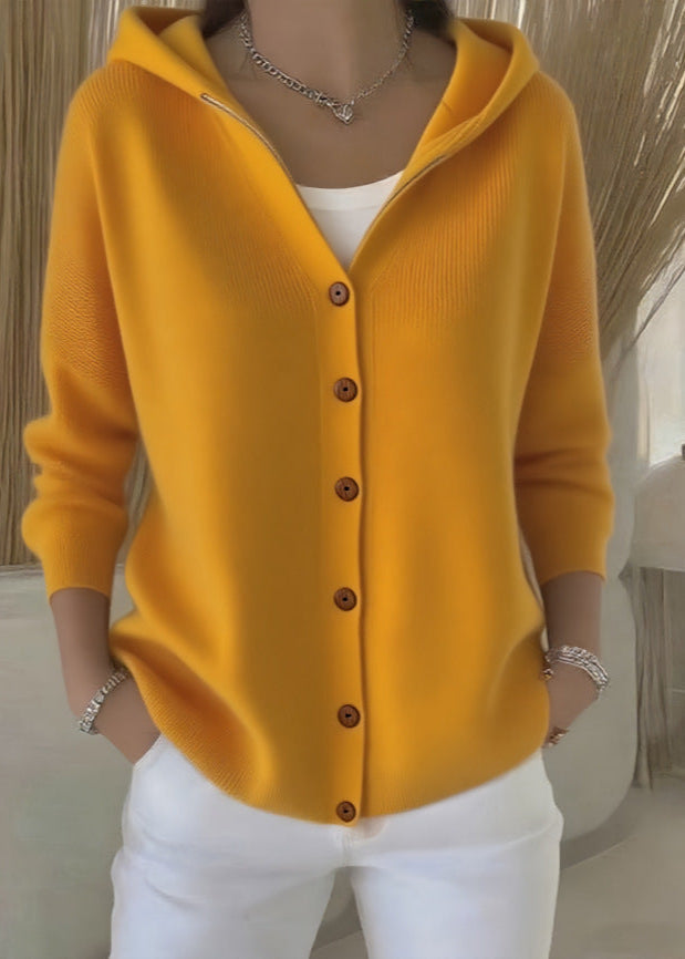 Hooded open front cardigan for women. Ideal for everyday comfort, casual style & versatile layering.