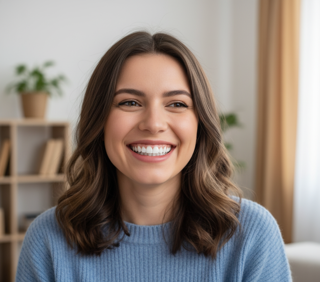Natural-looking removable cosmetic tooth veneer, providing an instant, aesthetic, confident smile.