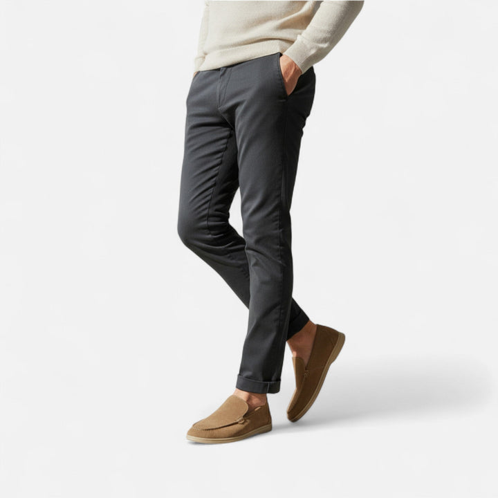 Premium men's old money style slip-on loafers. Elegant luxury footwear, versatile for smart casual & dress.