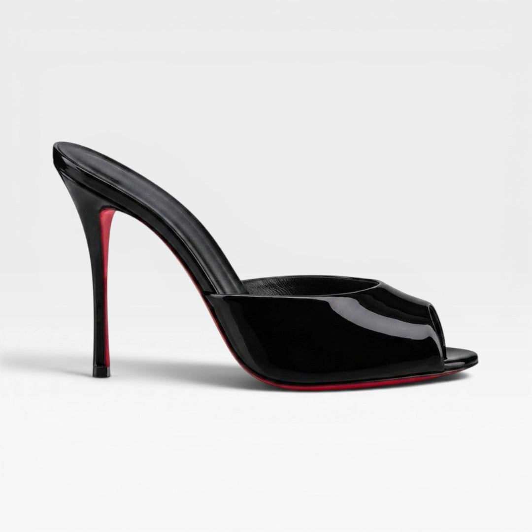 Chic women's slip-on pointed toe stiletto mules for bridal, evening, or summer elegant events.