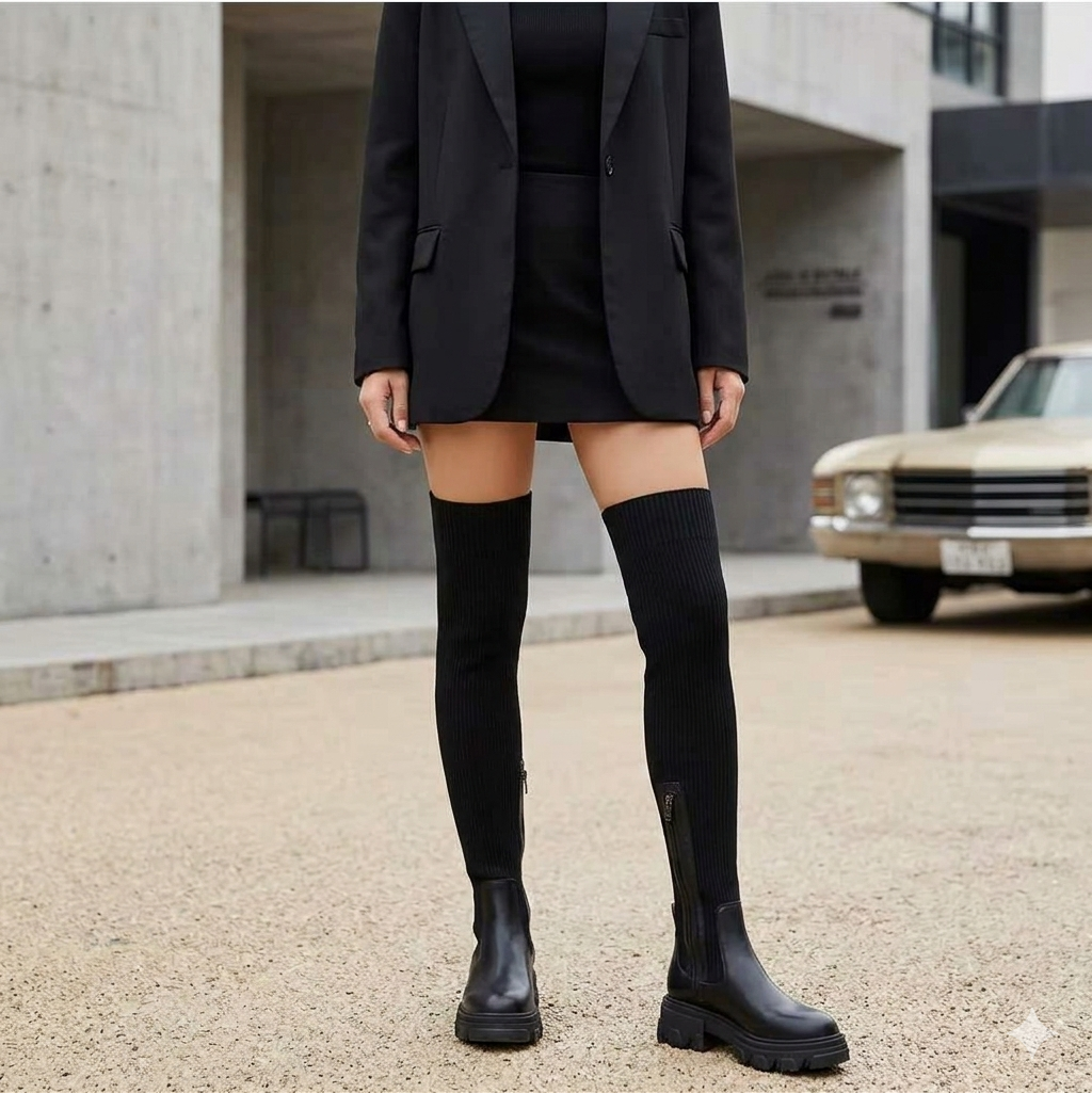 Comfortable beige women's versatile boots for everyday wear. Perfect chic footwear for fall fashion.