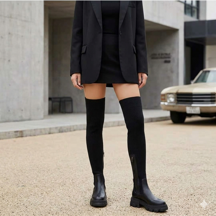 Comfortable beige women's versatile boots for everyday wear. Perfect chic footwear for fall fashion.