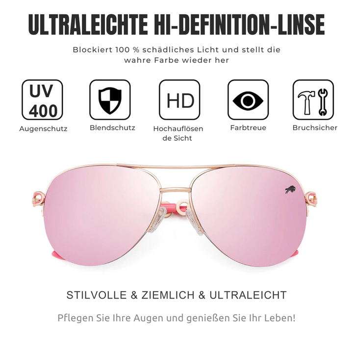 Fashionable women's polarized sunglasses offering excellent UV protection & chic eyewear.