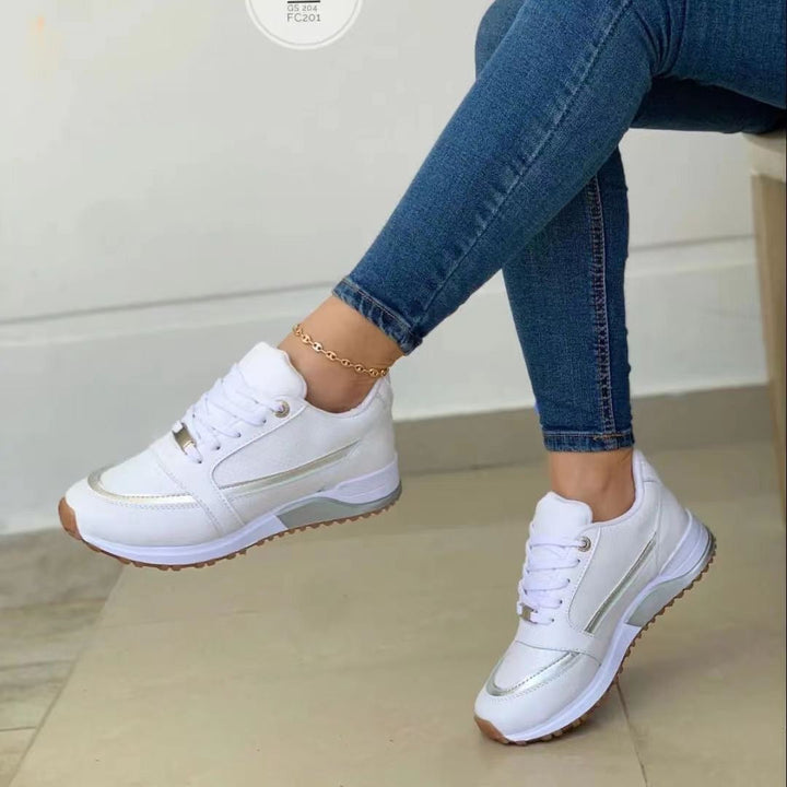 Women's orthopedic comfort sneakers with arch support for pain relief, ideal for walking and everyday wear.