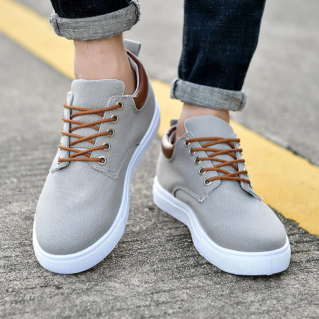 Everyday men's lace-up sneakers, comfortable and stylish with a cushioned low-top design.