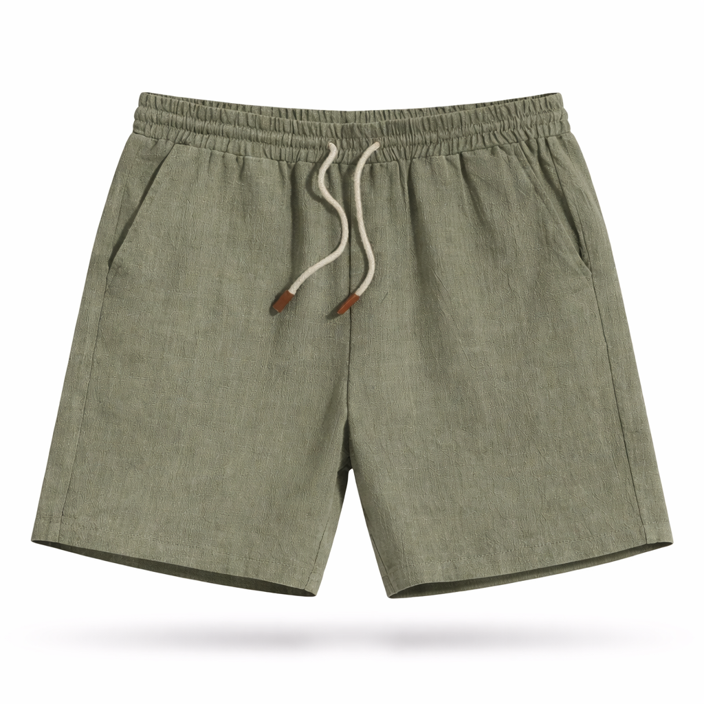 Men's essential summer shorts: comfortable, relaxed fit with elastic waist and drawstring for everyday versatility.