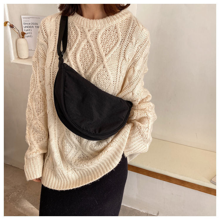 Comfortable Half Moon Crossbody Bag, women's shoulder bag designed for all-day wearability.