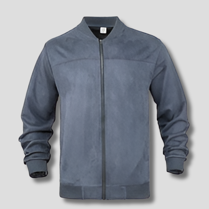 Men's stylish streetwear jacket, retro-inspired and comfortable. Full-zip casual coat for everyday fashion.