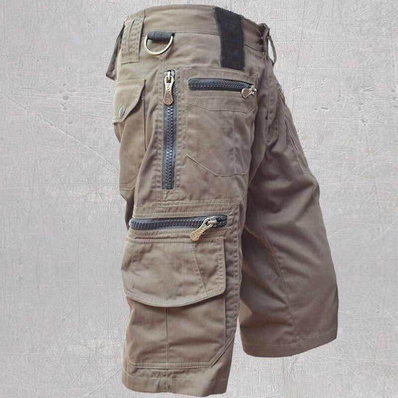 Everyday women's gray cargo shorts, offering comfort and a relaxed fit; perfect casual bottoms for versatile summer style.