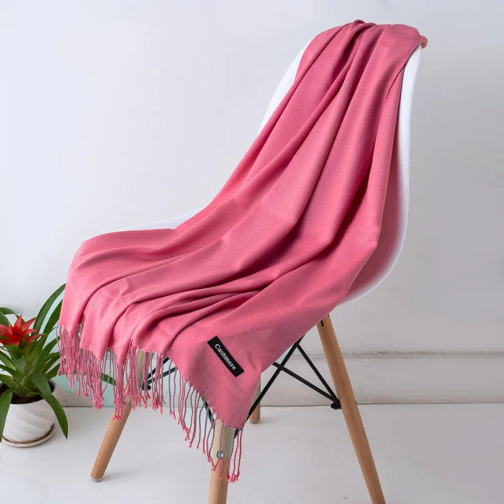 Warm & elegant women's scarf, luxurious feel, classic style, soft for fall/winter.