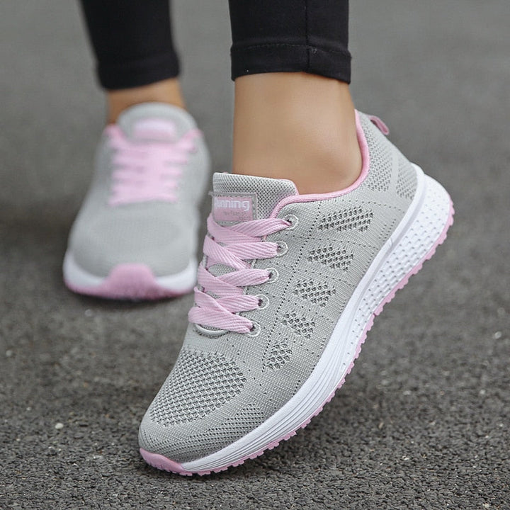 Versatile women's orthopedic fitness shoes, great for hiking, walking, running, & active comfort.