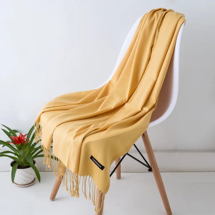 Luxurious warm women's scarf, elegant design, classic fall/winter fashion statement.