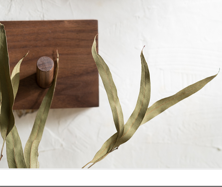 Natural wood wall coat rack & storage solution, a handmade organizer with zen minimalist design.