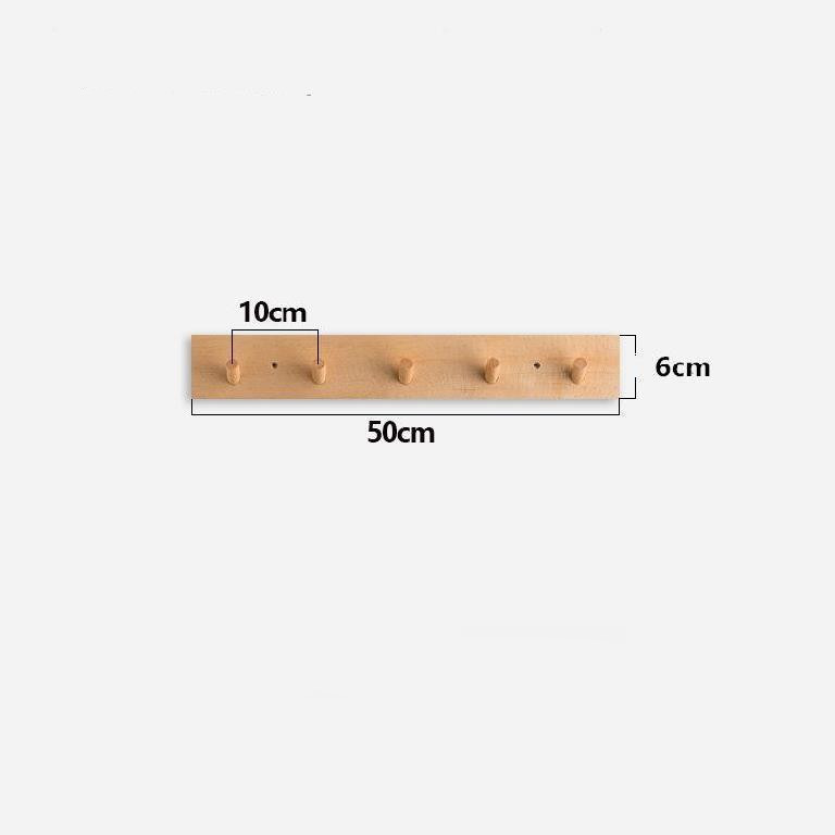 Premium handmade wooden coat rack, a minimalist wall organizer with natural look for modern entryways.