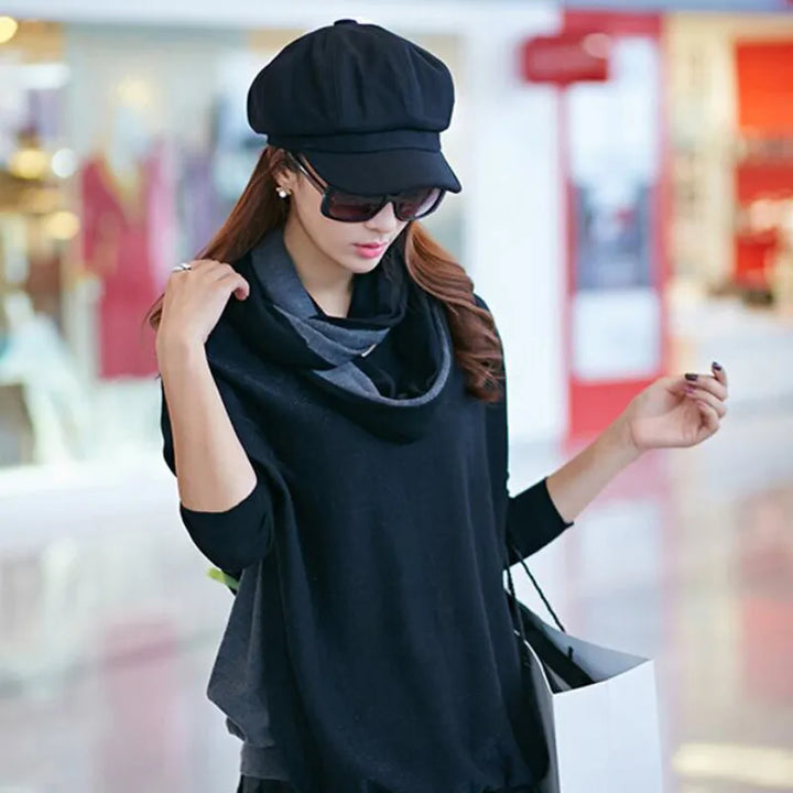 Fashionable women's vintage balloon hat, soft cotton for ultimate comfort and warmth in winter.