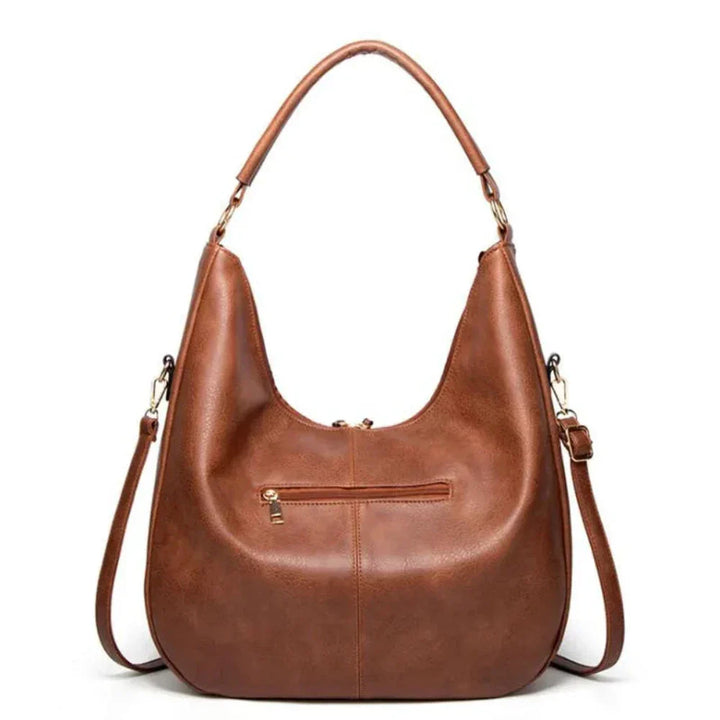 Premium women's classic leather bag, a timeless vintage design perfect as an everyday shoulder or crossbody bag.