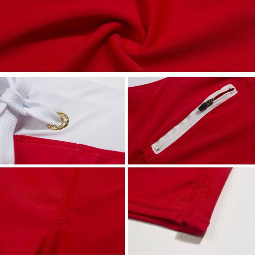 Men's stylish beachwear: modern quick-dry swim shorts with ultimate comfort waistband.
