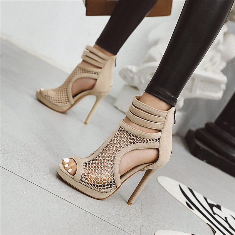 Chic women's high heel ankle boots, perfect for stylish nights out & party wear.