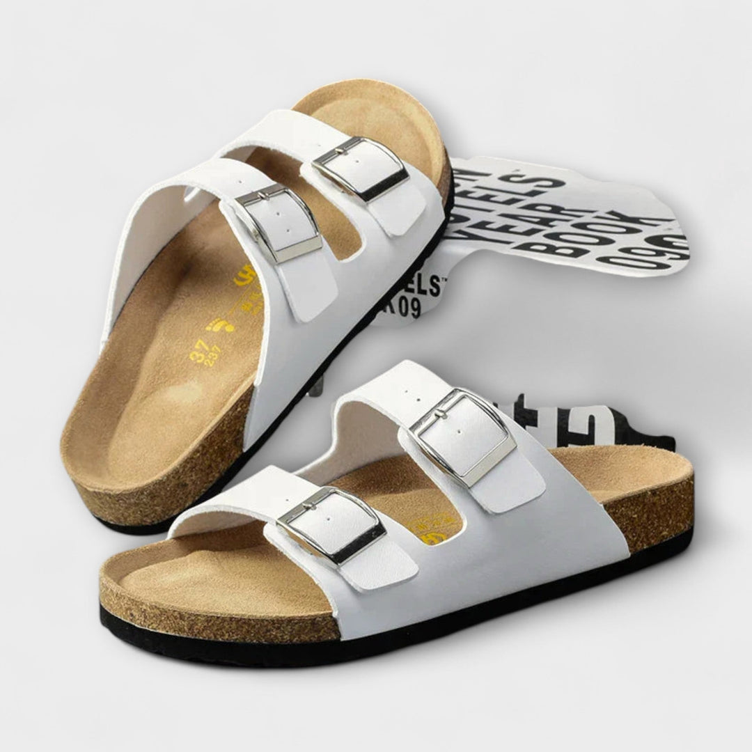 Cushioned women's orthopaedic sandals offering excellent foot support for daily activities.