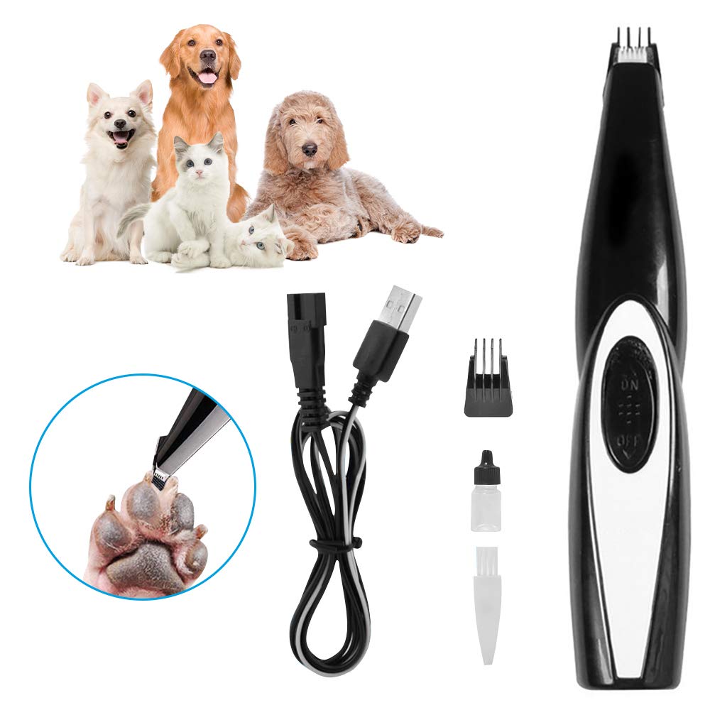 Gentle mini pet trimmer for quiet & safe grooming of dogs & cats, ideal for sensitive areas, rechargeable.