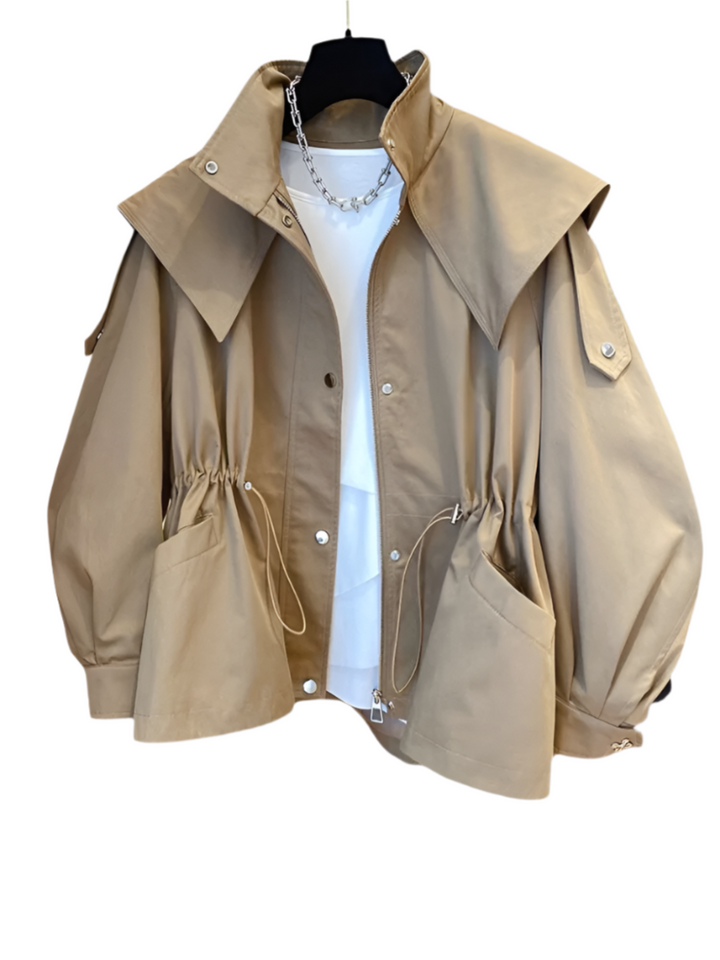 Practical women's lightweight hooded jacket, offering protection and style for all your outdoor adventures.